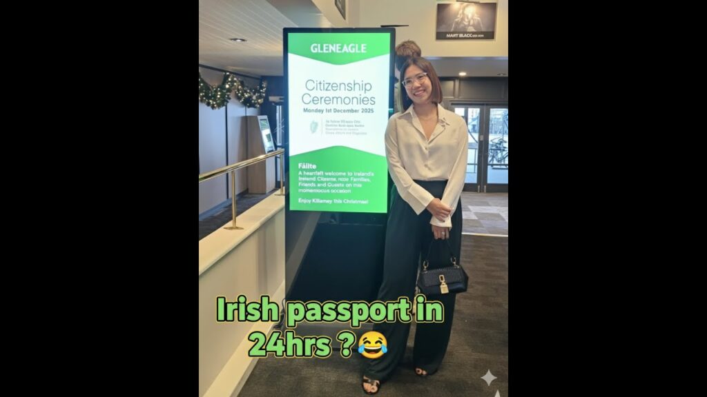 She Said ‘I Do’ to Ireland! The Irish Citizenship Ceremony December 2025, Killarney, Kerry