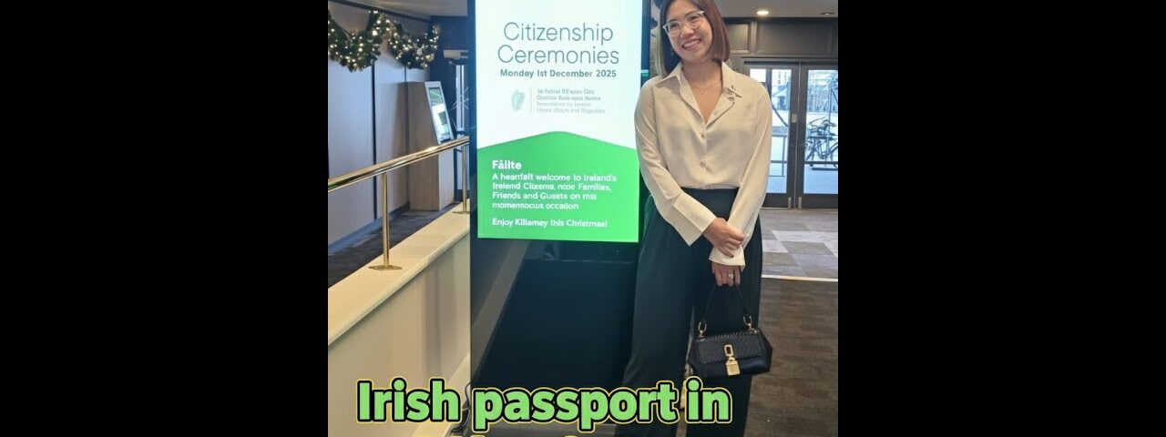 She Said ‘I Do’ to Ireland! The Irish Citizenship Ceremony December 2025, Killarney, Kerry