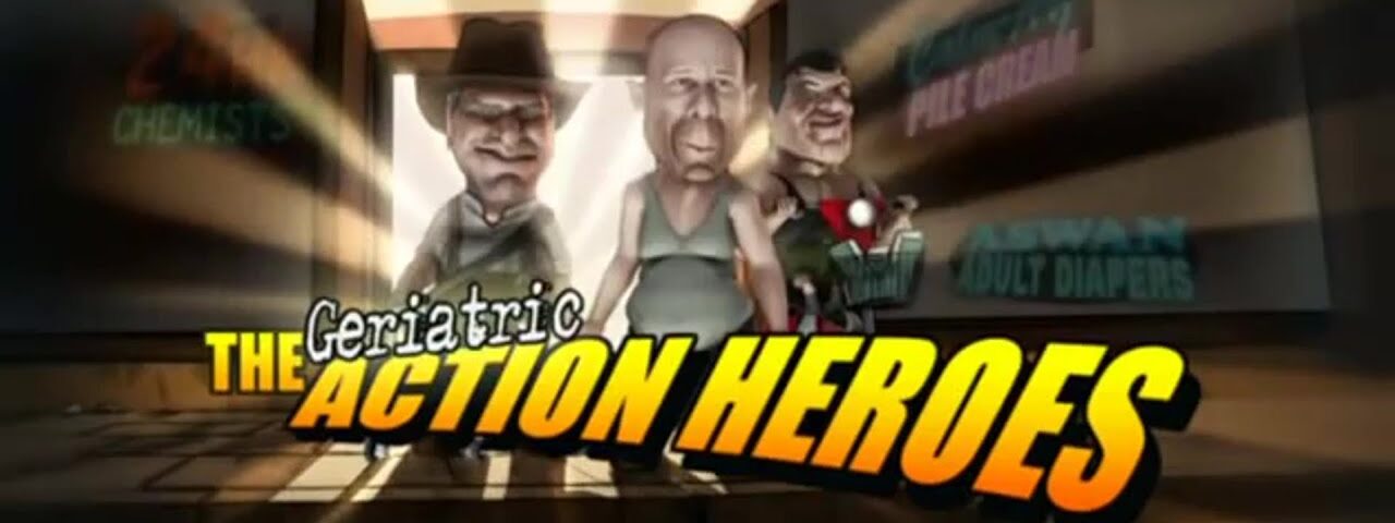‘The Geriatric Action Heroes’ with Harrison Ford, Bruce Willis, Sylvester Stallone Adult Cartoon